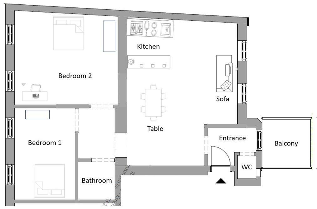 Helle 4 Zimmer Familien-Wohnung Mit Balkon! Schloss Schoenbrunn In Gehdistanz Viena Exterior foto